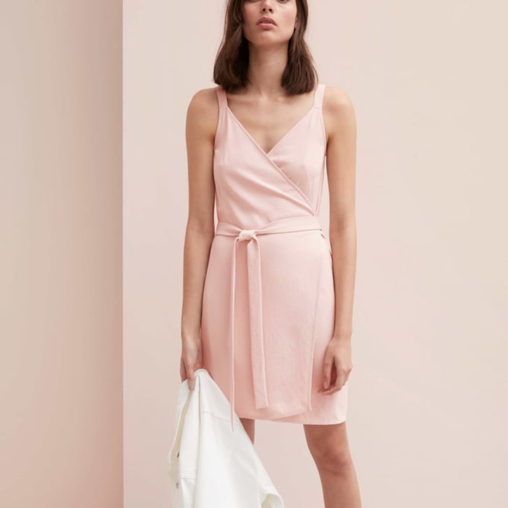 Everlane GoWeave Tank Mini Wrap Dress